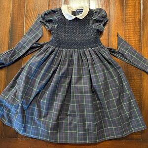 Ralph Lauren Navy Plaid Dress size 6